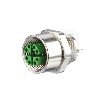 Metz Connect MMT361A315 Conector PCB - 8 polos, IP67, 10Gb Ethernet Metz Connect MMT361A315 Conector PCB - 8 polos, IP67, 10Gb Ethernet