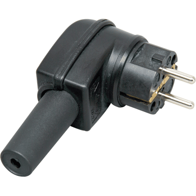 KOPP SST 3VG WST - Conector con toma de tierra tipo F: CEE 7/4, IP 44 (negro) KOPP SST 3VG WST - Conector con toma de tierra tipo F: CEE 7/4, IP 44 (negro)
