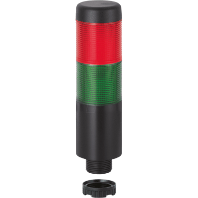 Werma Columna de señalización Compacta 37, LED, 2 elementos, Rojo/Verde, 24 V AC/DC - Torre de señalización Werma Columna de señalización Compacta 37, LED, 2 elementos, Rojo/Verde, 24 V AC/DC - Torre de señalización