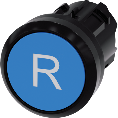 Siemens Siemens 3SU1000-0AB50-0AR0 Pulsador - 22mm, Azul, Redondo Siemens Siemens 3SU1000-0AB50-0AR0 Pulsador - 22mm, Azul, Redondo