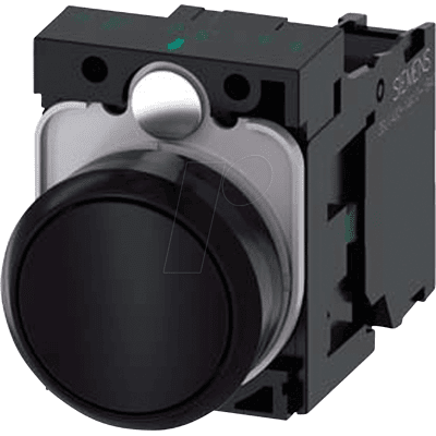SIEMENS ACT 0AB10-1BA0 - Pulsador, 1 no, negro, redondo SIEMENS ACT 0AB10-1BA0 - Pulsador, 1 no, negro, redondo