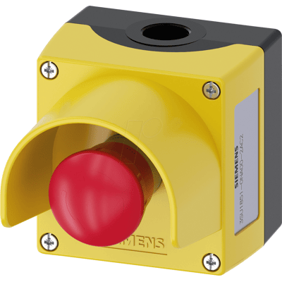 Siemens 3SU1801-0NA00-2AC2 Botón pulsador redondo - Parada de emergencia - IP67/IP69K Siemens 3SU1801-0NA00-2AC2 Botón pulsador redondo - Parada de emergencia - IP67/IP69K