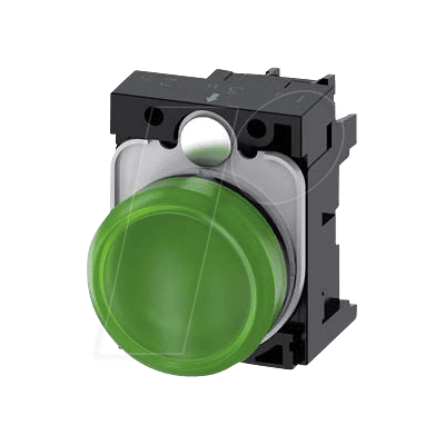 Indicador Luminoso Siemens - 22mm Verde, Plástico, Redondo - Indicador Indicador Luminoso Siemens - 22mm Verde, Plástico, Redondo - Indicador