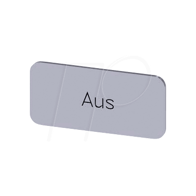 SIEMENS BZS SI AUS - Placa de identificación, plateada, APAGADA SIEMENS BZS SI AUS - Placa de identificación, plateada, APAGADA