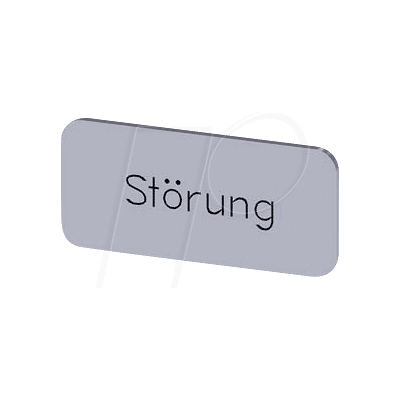 SIEMENS BZS SI STOERUNG - Placa de identificación, plateada, fallo SIEMENS BZS SI STOERUNG - Placa de identificación, plateada, fallo