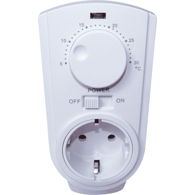 INTER BÄR GMBH TIMER 8141 WS - Zócalo con control de temperatura, 62 x 125 x 80 mm, blanco INTER BÄR GMBH TIMER 8141 WS - Zócalo con control de temperatura, 62 x 125 x 80 mm, blanco