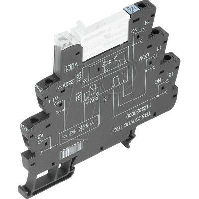 WEIDMÜLLER TRS 48VUC 1CO - Relé de acoplamiento, 48 V CA/CC, 6 a, 1 contacto inversor WEIDMÜLLER TRS 48VUC 1CO - Relé de acoplamiento, 48 V CA/CC, 6 a, 1 contacto inversor