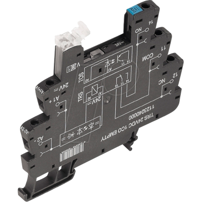 WEIDMÜLLER TRS 230VAC RC 1W - Zócalo de relé TERMSERIES para 1 cambiador WEIDMÜLLER TRS 230VAC RC 1W - Zócalo de relé TERMSERIES para 1 cambiador
