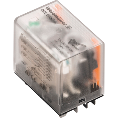 WEIDMÜLLER DRL 570730 L - Relé de potencia, 230 V CA, 10 a, 4 contactos inversores WEIDMÜLLER DRL 570730 L - Relé de potencia, 230 V CA, 10 a, 4 contactos inversores