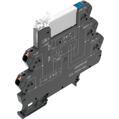 WEIDMÜLLER TRP 24VDC 1CO AU - Relé de acoplamiento, 24 V CC, 6 a, 1 contacto inversor WEIDMÜLLER TRP 24VDC 1CO AU - Relé de acoplamiento, 24 V CC, 6 a, 1 contacto inversor