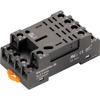 Weidmüller SLD F 4CO Soporte para relé - Soporte de relé para serie D-DRL Weidmüller SLD F 4CO Soporte para relé - Soporte de relé para serie D-DRL