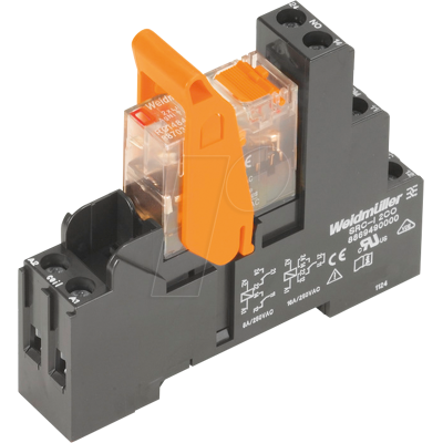 Relé RCI 24 V CA/CC de Weidmüller - 16A conmutador - Módulo de relé Relé RCI 24 V CA/CC de Weidmüller - 16A conmutador - Módulo de relé