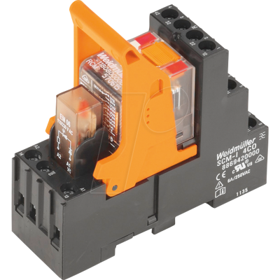 Módulo de relé Weidmüller RCMKIT-I 230VAC - 230 V CA, 6 A, 4 Contactos de Cambio Módulo de relé Weidmüller RCMKIT-I 230VAC - 230 V CA, 6 A, 4 Contactos de Cambio