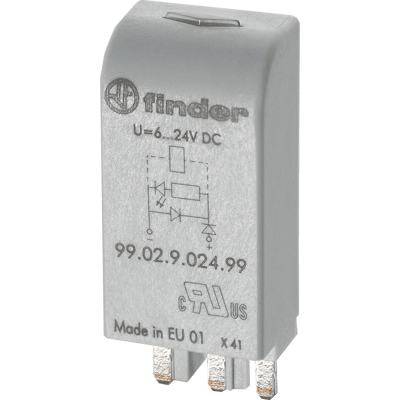 Finder Modelo 99.02.0.230.09 Módulo de relé - Serie 99 - Negro Finder Modelo 99.02.0.230.09 Módulo de relé - Serie 99 - Negro