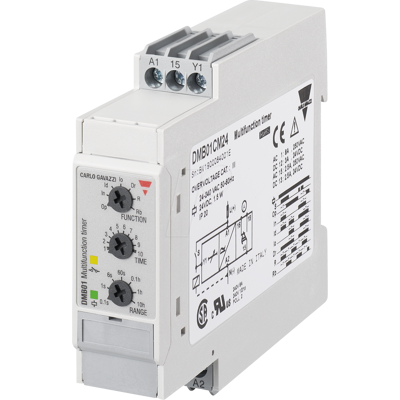 Carlo Gavazzi - DMB01DM24 - 2 Cambios - Relé de temporización Carlo Gavazzi - DMB01DM24 - 2 Cambios - Relé de temporización
