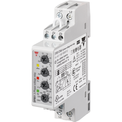 CARLO GAVAZZI DPB51CM44 - Relé de monitoreo de tensión DPB51, 3 fases, 208 - 480 V CARLO GAVAZZI DPB51CM44 - Relé de monitoreo de tensión DPB51, 3 fases, 208 - 480 V