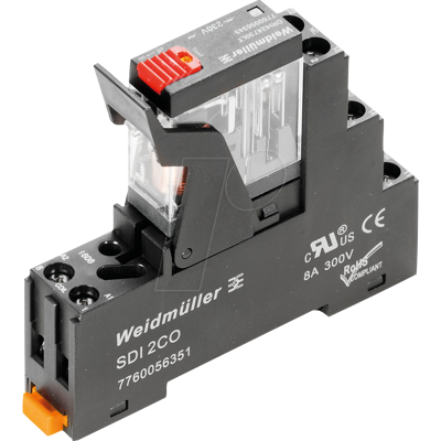 WEIDMÜLLER DRI 230VAC 1COPB - Relé de acoplamiento, 230 V CA, 10 a, 1 contacto inversor WEIDMÜLLER DRI 230VAC 1COPB - Relé de acoplamiento, 230 V CA, 10 a, 1 contacto inversor