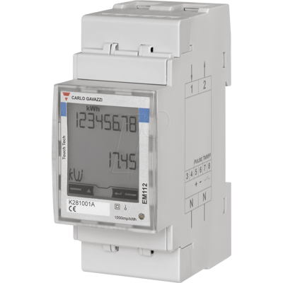 CARLO GAVAZZI EM112DINAV01XS1X - Medidor de energía EM112, 1 fase, pantalla LCD, teclado t CARLO GAVAZZI EM112DINAV01XS1X - Medidor de energía EM112, 1 fase, pantalla LCD, teclado t