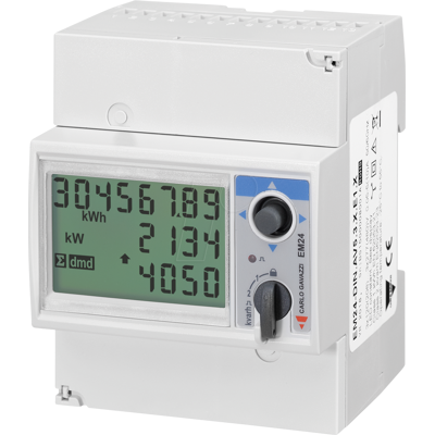 CARLO GAVAZZI EM24DINAV53XE1X - Medidor de energía EM24, 3 fases, pantalla LCD, joystick CARLO GAVAZZI EM24DINAV53XE1X - Medidor de energía EM24, 3 fases, pantalla LCD, joystick