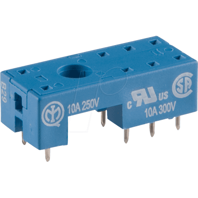 Zócalo de relé Finder 95.15.2 - 250V 10A Montaje en PCB Zócalo de relé Finder 95.15.2 - 250V 10A Montaje en PCB