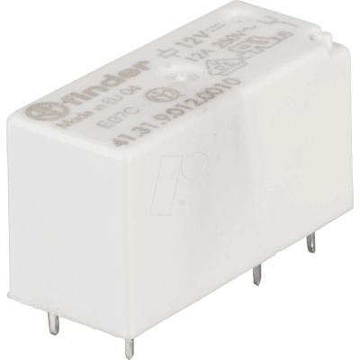 Finder 41.31.9.012.0000 Relé - 12 V/DC, 12 A, Contacto con cambio - Montaje en PCB Finder 41.31.9.012.0000 Relé - 12 V/DC, 12 A, Contacto con cambio - Montaje en PCB
