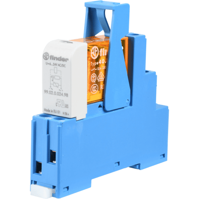 Módulo de relé Serie 48 Finder - Interruptor, 24V CA Módulo de relé Serie 48 Finder - Interruptor, 24V CA