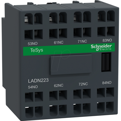 SCHNEIDER ELECTRIC LADN223 - Bloque de interruptores auxiliares, TeSys D, 2 NC, 2 no, conexi& SCHNEIDER ELECTRIC LADN223 - Bloque de interruptores auxiliares, TeSys D, 2 NC, 2 no, conexi&