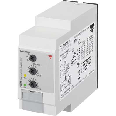 CARLO GAVAZZI PCB01DM24 - Relé de tiempo PCB01, 1 contactos de cambio, 24 - 240 V AC / DC, CARLO GAVAZZI PCB01DM24 - Relé de tiempo PCB01, 1 contactos de cambio, 24 - 240 V AC / DC,