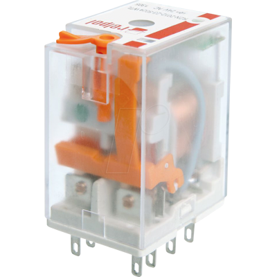 RELPOL RPL R2N 24AC - Relé industrial R2N, 24 V AC, 2 contactos de cambio RELPOL RPL R2N 24AC - Relé industrial R2N, 24 V AC, 2 contactos de cambio