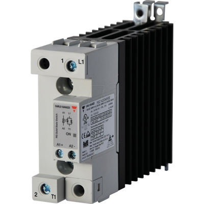 CARLO GAVAZZI RGC1A60D42KGE - Relé de estado sólido RGC1, disipador térmico, 1 pin, 43 CARLO GAVAZZI RGC1A60D42KGE - Relé de estado sólido RGC1, disipador térmico, 1 pin, 43