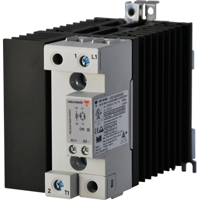 CARLO GAVAZZI RGC1A60D60KGE - Relé de estado sólido RGC1, disipador térmico, 1 pin, 60 CARLO GAVAZZI RGC1A60D60KGE - Relé de estado sólido RGC1, disipador térmico, 1 pin, 60