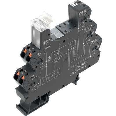 WEIDMÜLLER TRP 24VUC 2W - Zócalo de relé TERMSERIES para 2 contactos inversores WEIDMÜLLER TRP 24VUC 2W - Zócalo de relé TERMSERIES para 2 contactos inversores
