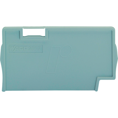 WAGO 2002-1393 - Placa de separación, 2 mm de grosor, saliente, gris WAGO 2002-1393 - Placa de separación, 2 mm de grosor, saliente, gris