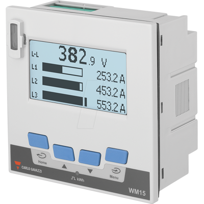 CARLO GAVAZZI WM1596AV53XOSX - Medidor de energía WM15, 3 fases, pantalla LCD, OptoProg, CARLO GAVAZZI WM1596AV53XOSX - Medidor de energía WM15, 3 fases, pantalla LCD, OptoProg,