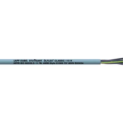 LAPP CL10H 4G0,5-100 - Cable de control CLASSIC 110H, 4 x 0,5 mm, 100 m, con PE LAPP CL10H 4G0,5-100 - Cable de control CLASSIC 110H, 4 x 0,5 mm, 100 m, con PE