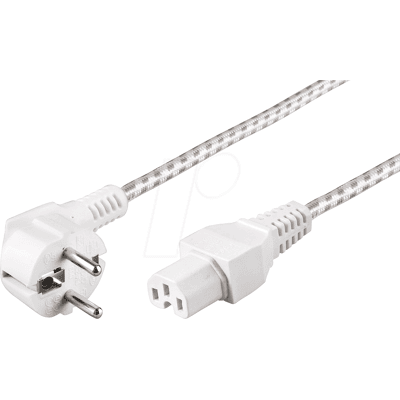 GOOBAY NKTX 200 WS - Cable de red, conector con puesta a tierra, rosca, 2 m, ws, C15, GOOBAY NKTX 200 WS - Cable de red, conector con puesta a tierra, rosca, 2 m, ws, C15,