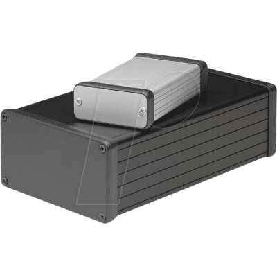 Caja de aluminio Hammond 1455T2201BK - Carcasa para PC Caja de aluminio Hammond 1455T2201BK - Carcasa para PC