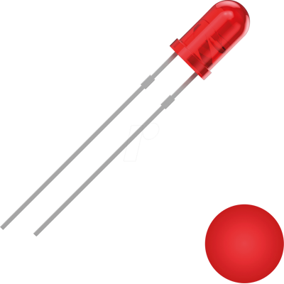 QUADRIOS QUAD 2111O155 - LED de 3 mm con cable, rojo, 700 mcd, 30°. QUADRIOS QUAD 2111O155 - LED de 3 mm con cable, rojo, 700 mcd, 30°.
