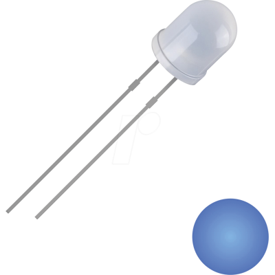 QUADRIOS QUAD 2111O162 - LED de 3 mm con cable, azul, 1300 mcd, 30°. QUADRIOS QUAD 2111O162 - LED de 3 mm con cable, azul, 1300 mcd, 30°.