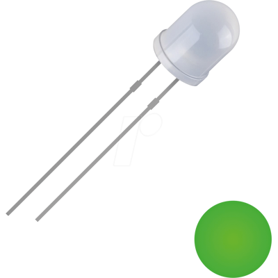 QUADRIOS QUAD 2111O163 - LED de 3 mm con cable, verde, 2500 mcd, 30°. QUADRIOS QUAD 2111O163 - LED de 3 mm con cable, verde, 2500 mcd, 30°.