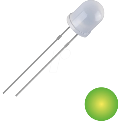 QUADRIOS QUAD 2111O164 - LED de 3 mm con cable, amarillo-verde, 700 mcd, 30°. QUADRIOS QUAD 2111O164 - LED de 3 mm con cable, amarillo-verde, 700 mcd, 30°.