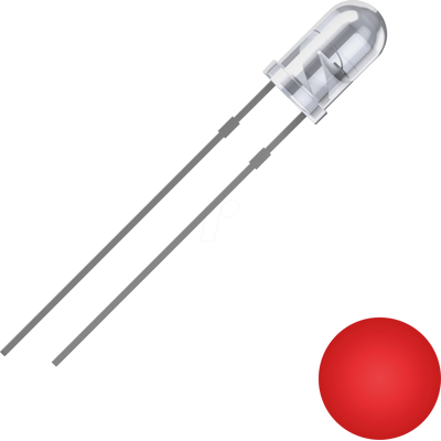 QUADRIOS QUAD 2111O173 - LED de 3 mm con cable, rojo, 2500 mcd, 25°. QUADRIOS QUAD 2111O173 - LED de 3 mm con cable, rojo, 2500 mcd, 25°.