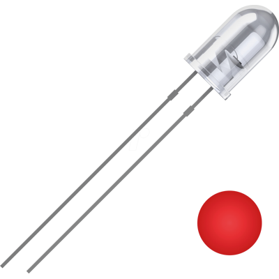 QUADRIOS QUAD 2111O178 - LED de 5 mm con cable, rojo, 2500 mcd, 25°. QUADRIOS QUAD 2111O178 - LED de 5 mm con cable, rojo, 2500 mcd, 25°.