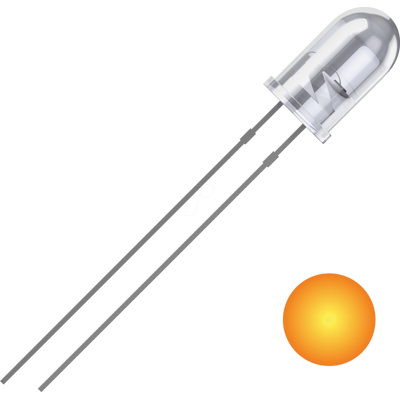 QUADRIOS QUAD 2111O179 - LED de 5 mm con cable, amarillo, 2500 mcd, 25°. QUADRIOS QUAD 2111O179 - LED de 5 mm con cable, amarillo, 2500 mcd, 25°.