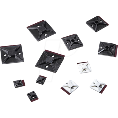 HELLERMANNTYTON HT 151-02244 - Zócalo adhesivo 19x19mm MB3APT-a negro HELLERMANNTYTON HT 151-02244 - Zócalo adhesivo 19x19mm MB3APT-a negro