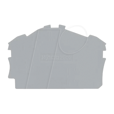 WAGO 2002-6391 - Extremo y placa intermedia; 0,8 mm de espesor, gris WAGO 2002-6391 - Extremo y placa intermedia; 0,8 mm de espesor, gris