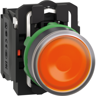 SCHNEIDER ELECTRIC XB5AW35B5 - Pulsador luminoso, Harmony XB5, plástico, naranja, 22 mm, SCHNEIDER ELECTRIC XB5AW35B5 - Pulsador luminoso, Harmony XB5, plástico, naranja, 22 mm,