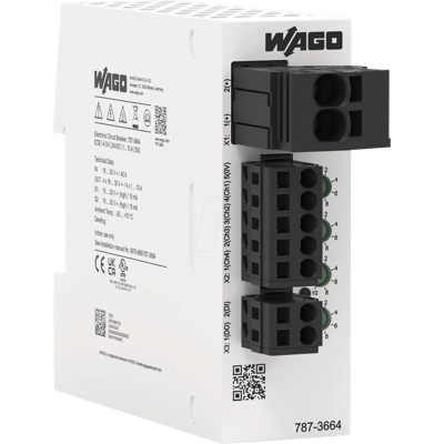 WAGO - 787-3664 - 24VDC 1-10A - Interruptor de protección electrónica WAGO - 787-3664 - 24VDC 1-10A - Interruptor de protección electrónica