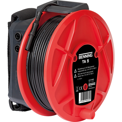 BENNING TA 5 - Arnés, bobina de cable BENNING TA 5, 40 m, cable de medici&oacut BENNING TA 5 - Arnés, bobina de cable BENNING TA 5, 40 m, cable de medici&oacut