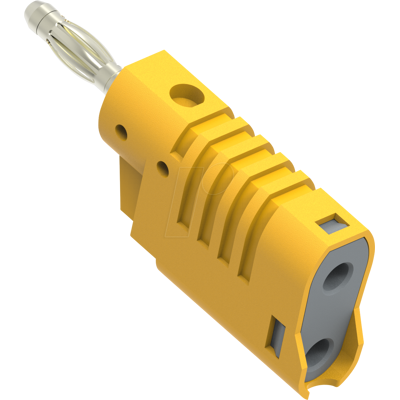 ELECTRO PJP PJP 1080-J - Conector macho tipo banana DIY, 4 mm, apilable, amarillo ELECTRO PJP PJP 1080-J - Conector macho tipo banana DIY, 4 mm, apilable, amarillo